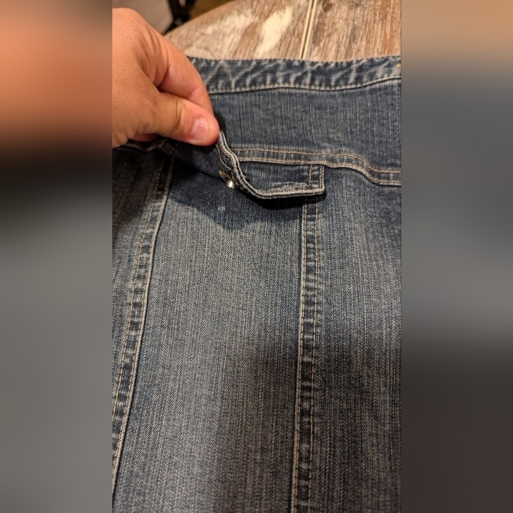 I.N.C‎ International Concepts Jean Skirt Size 6 - Picture 10 of 14